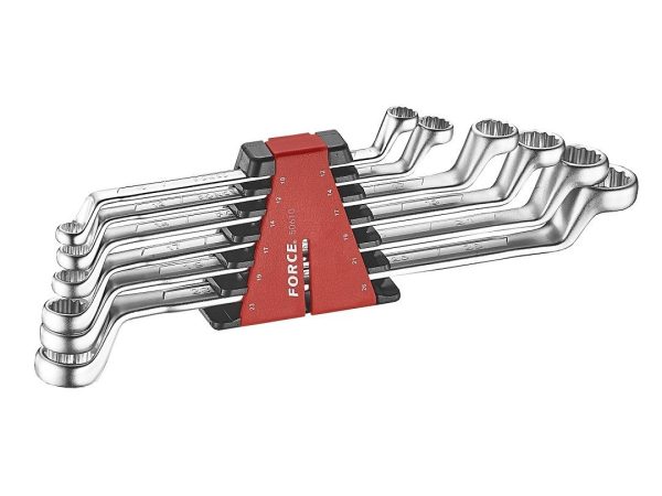 6PC 75' OFFSET RING WRENCH SET (10X12-23X26MM)