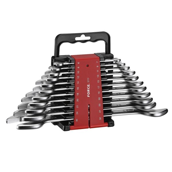 11PC DOUBLE OPEN END WRENCH SET (6-32MM)