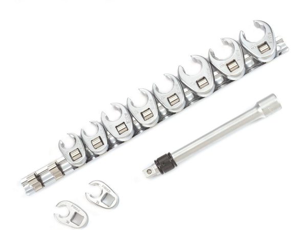 11PC 3/8"DR. CROWFOOT FLARE NUT SET (10-19MM)