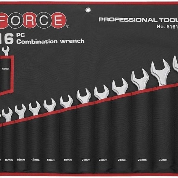 16PC COMBINATION WRENCH SET (10-32MM)