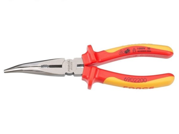 INSULATED BENT NOSE PLIERS 200-8"
