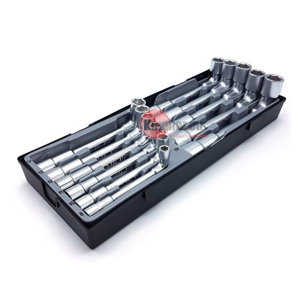11PC ANGLE 6PT.-6PT. SOCKET WRENCH SET (8-19MM)