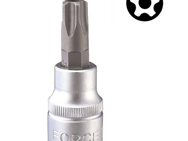FORCE 3/8"DR. 5-SIDED STAR TAMPERPRROF SOCKET BIT TS50 50MML