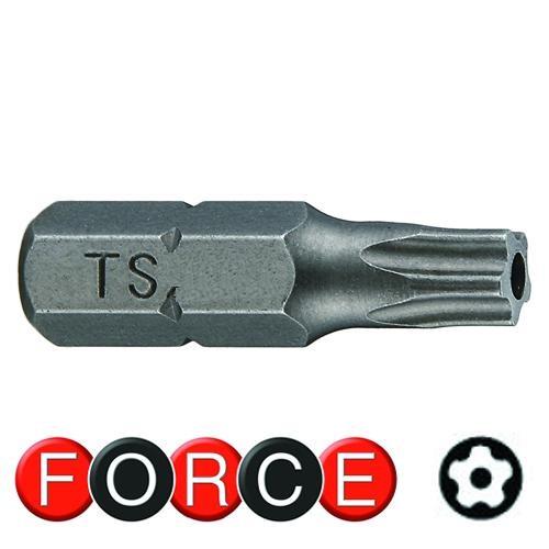 FORCE 1/4" FIVE-SIDED STAR TAMPER BIT TS40