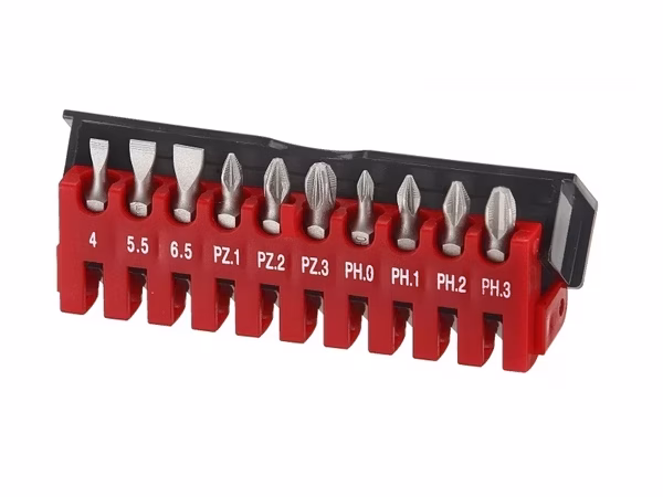 FORCE 10PC 1/4" BIT SET 25MML