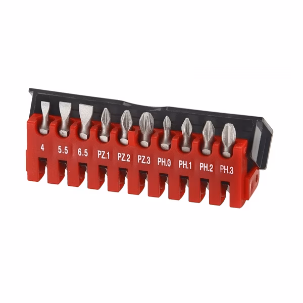 FORCE 10PC 1/4" BIT SET 25MML