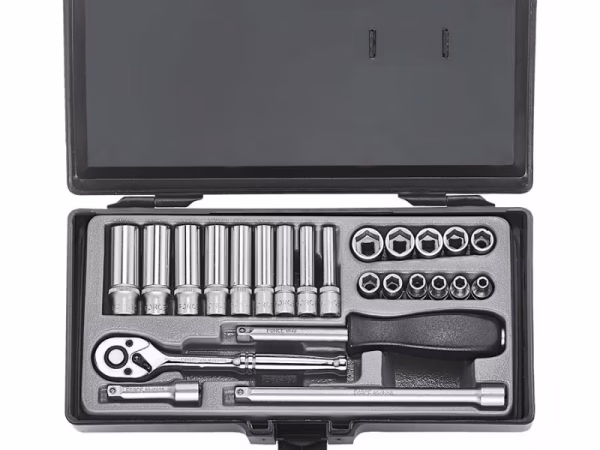 FORCE 25PCS 1/4"DR SOCKET SET 12PT