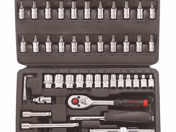 46PC 1/4"DR. 6PT SOCKET COMBINATION SET 4-14MM