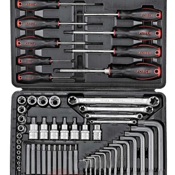 FORCE 73PC 1/4" & 1/2" DR. STAR SET