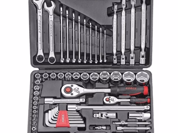 FORCE 77PC 1/4" & 1/2" DR. 6PT. COMBINATION  SET