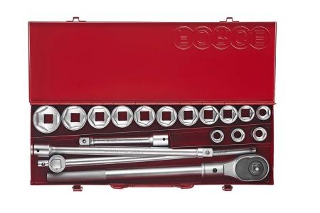 FORCE 18PC 3/4"DR. 6PT SOCKET COMBINATION SET (19-46MM)