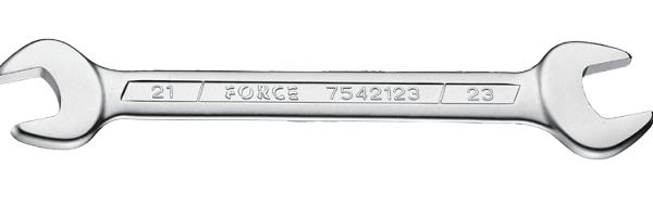 FORCE DOUBLE OPEN END WRENCH 15/16"X1-1/16" 265MML