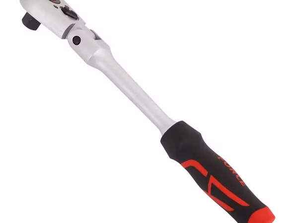FORCE 1/2"DR. QR FLEXIBLE PEAR RATCHET HANDLE 36TEETH 447MML