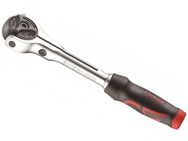 FORCE 1/2"DR. FLEXIBLE ROUND RATCHET HANDL 72TEETH 312MML