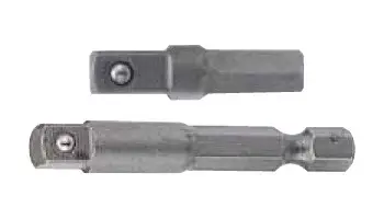 ADAPTOR 1/4" HEX-1/4" SQ. 50MML