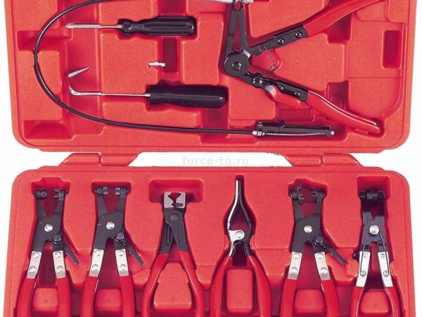 FORCE 9PCs Hose Clamp Pliers Kit