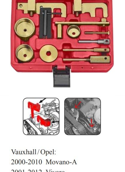 FORCE Diesel Engine Locking Tool Set For OPEL/Ren