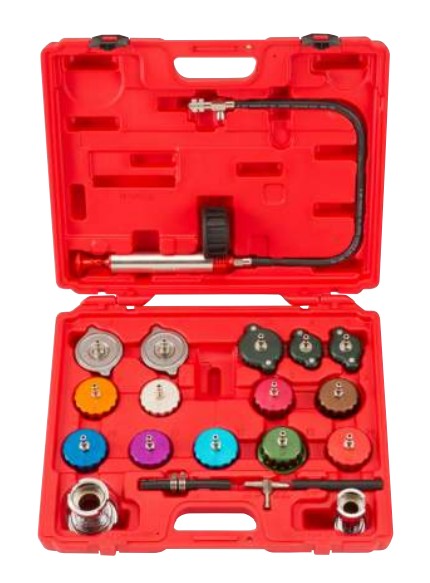 FORCE COOLING SYSTEM & RADIATOR CAP PRESSURE TEST