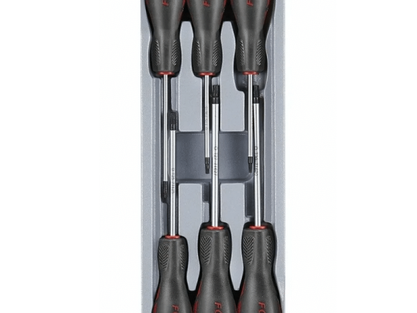FORCE 6PC STAR TAMPERPROOF SCREWDRIVER SET T10H-T30H