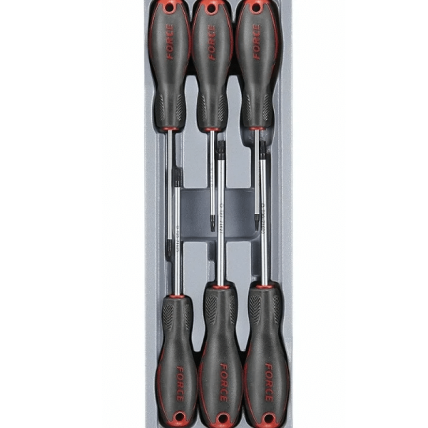 FORCE 6PC STAR TAMPERPROOF SCREWDRIVER SET T10H-T30H