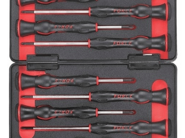 FORCE 8PC TAMPERPROOF STAR JEWELER SCREWDRIVER SET (T5H-T20H)