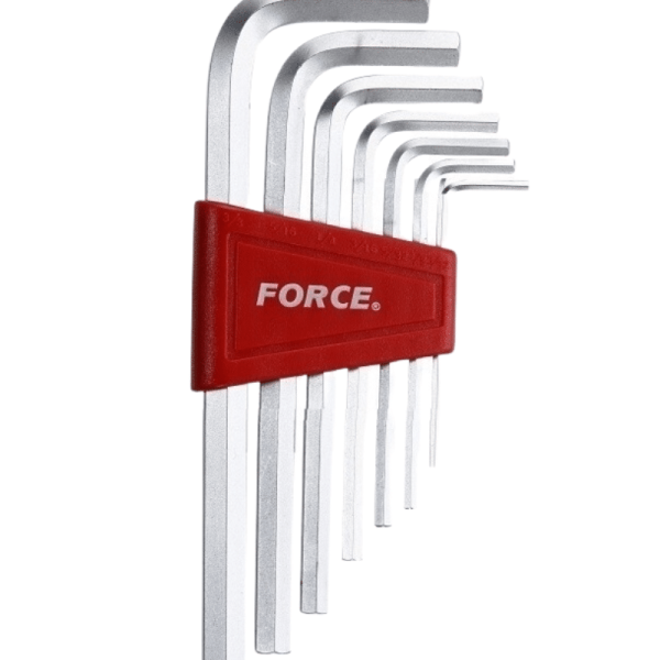 FORCE 7PC EXTRA LONG HEX KEY SET (SAE) 3/32"-3/8"