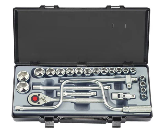 FORCE 24PC 1/2"DR. SF. SOCKET COMBINATION SET (5/16"-1-1/4")