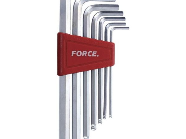 FORCE 7PC LONG HEX BALL POINT KEY SET 2.5-10MM