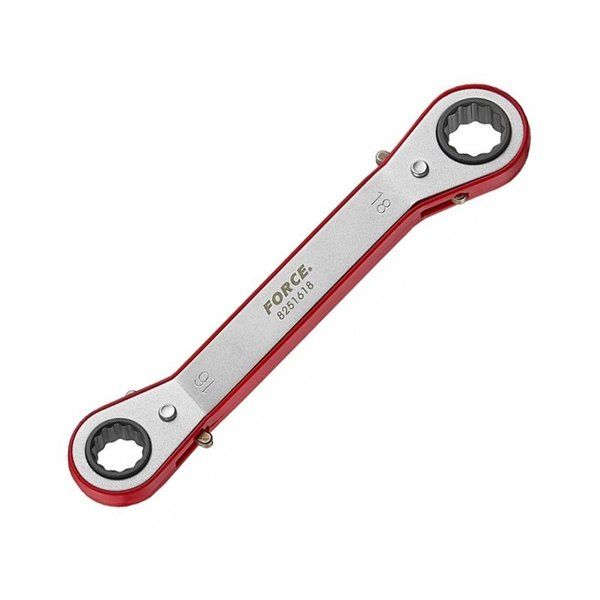 FORCE 15° OFFSET RATCHET RING WRENCH 16X18MM 205MML