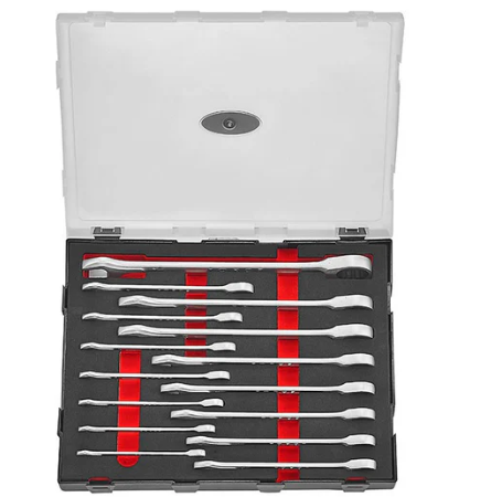 FORCE 15PC REVERSIBLE RATCHET WRENCH SET (8-24MM)
