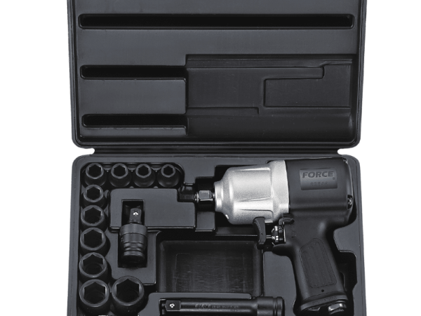 FORCE 14PC 1/2"DR. IMPACT WRENCH 1695NM & 6PT. SOCKET SET (10-24MM)