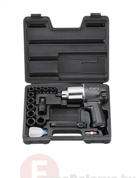 FORCE 14PC 1/2"DR. IMPACT WRENCH 1566NM & 6PT. SOCKET SET (10-24MM)