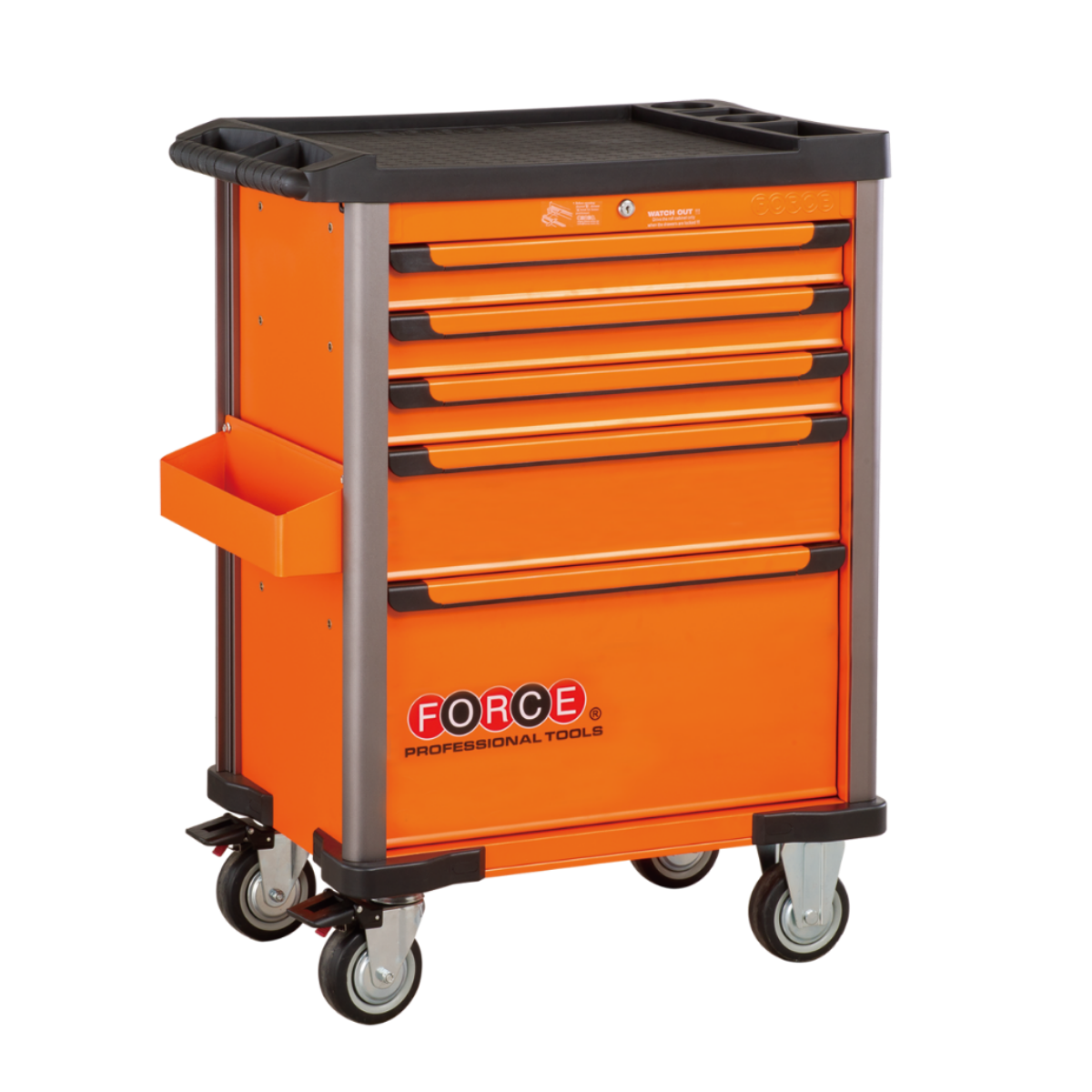 Practical 5-drawer trolley
