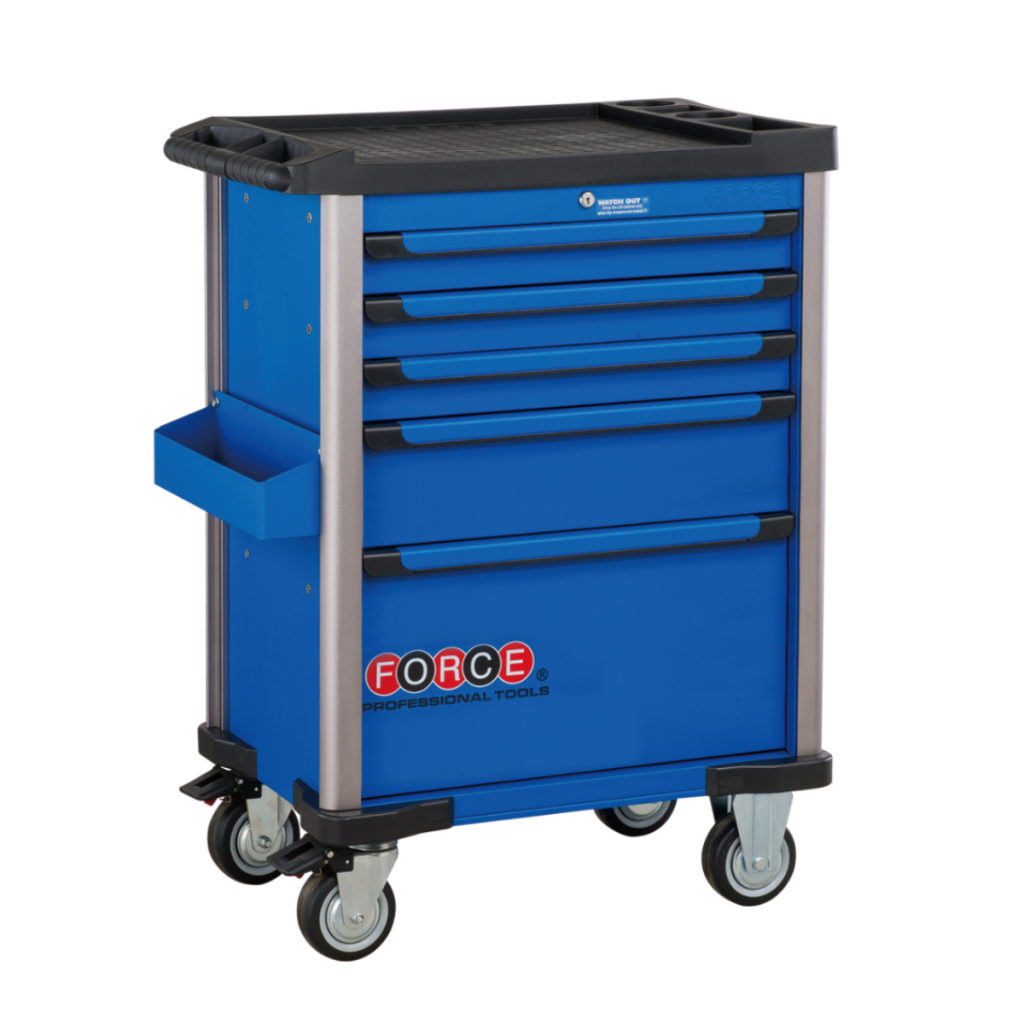 Practical 5-drawer trolley