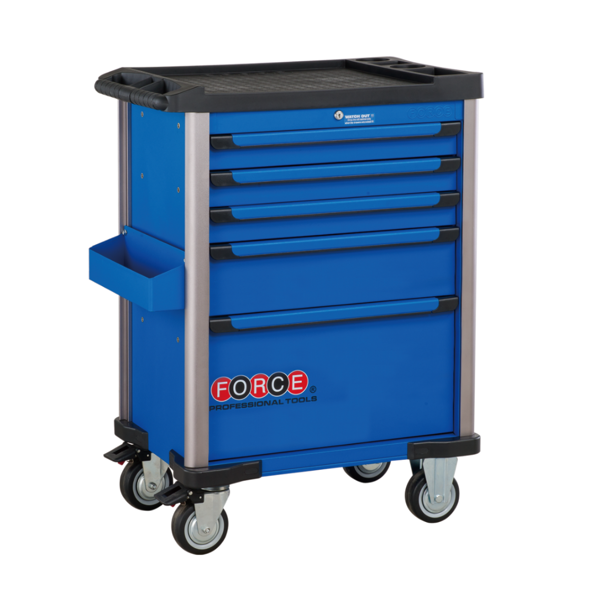 Practical 5-drawer trolley