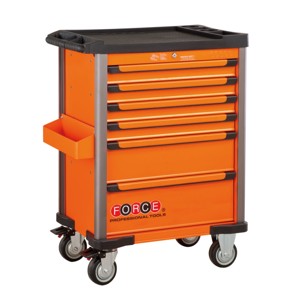 Practical 6-drawer trolley