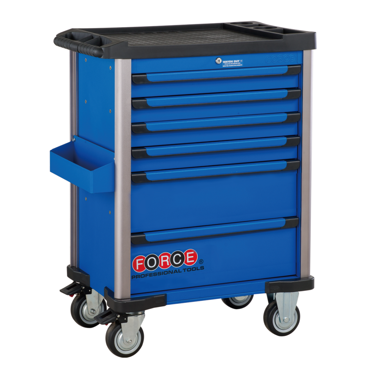 Practical 6-drawer trolley