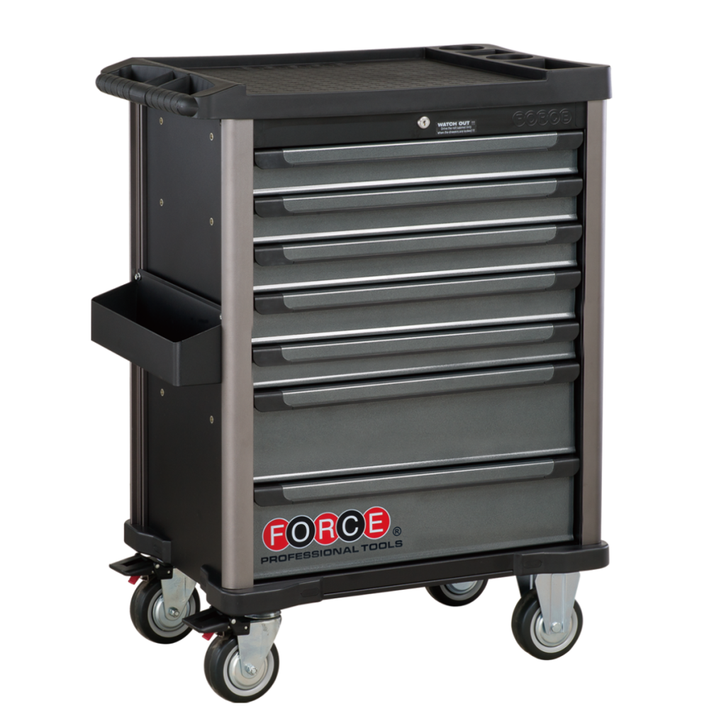 Practical 7-drawer trolley
