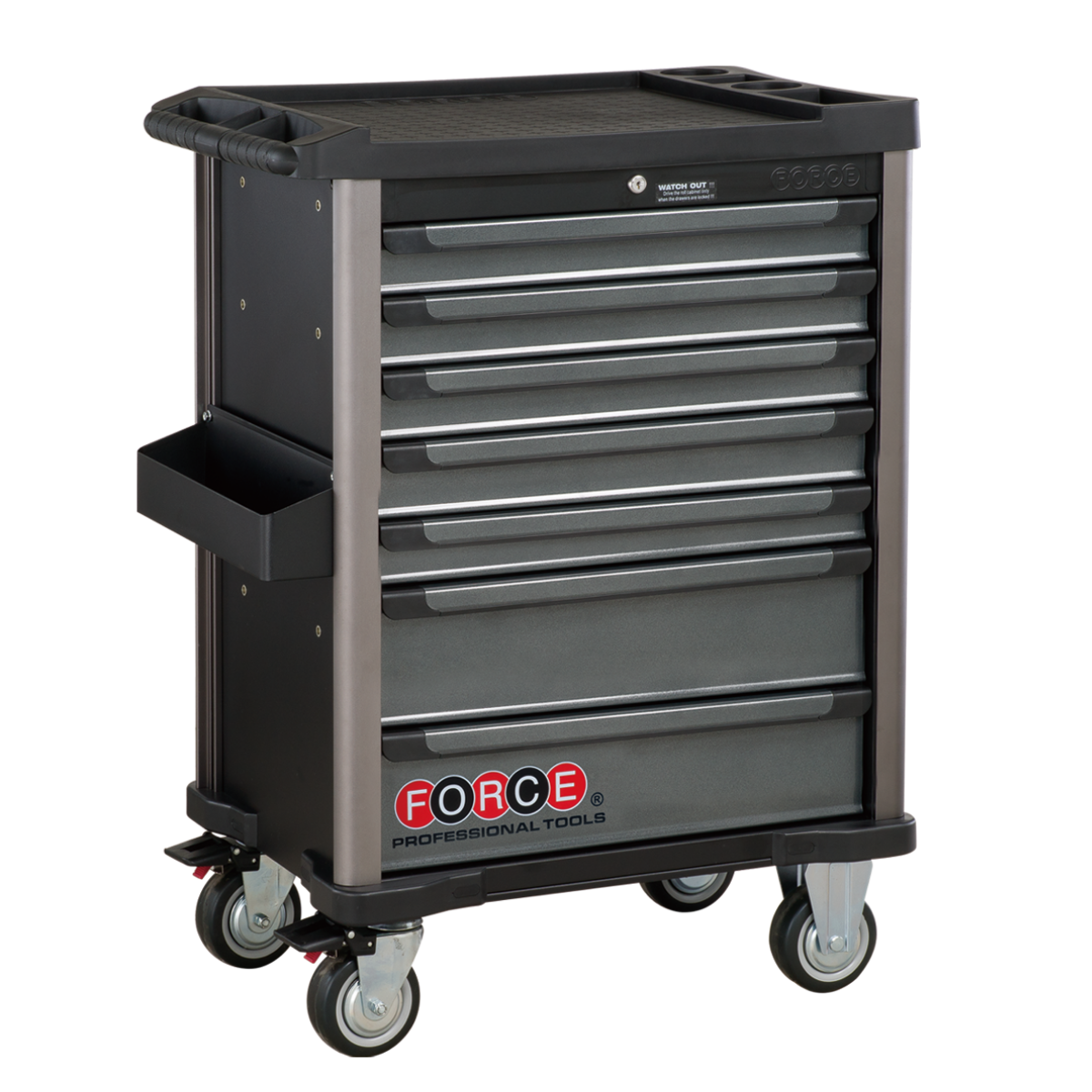 Practical 7-drawer trolley