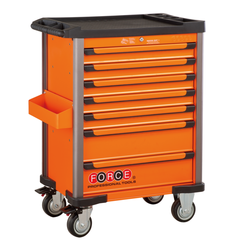 Practical 7-drawer trolley