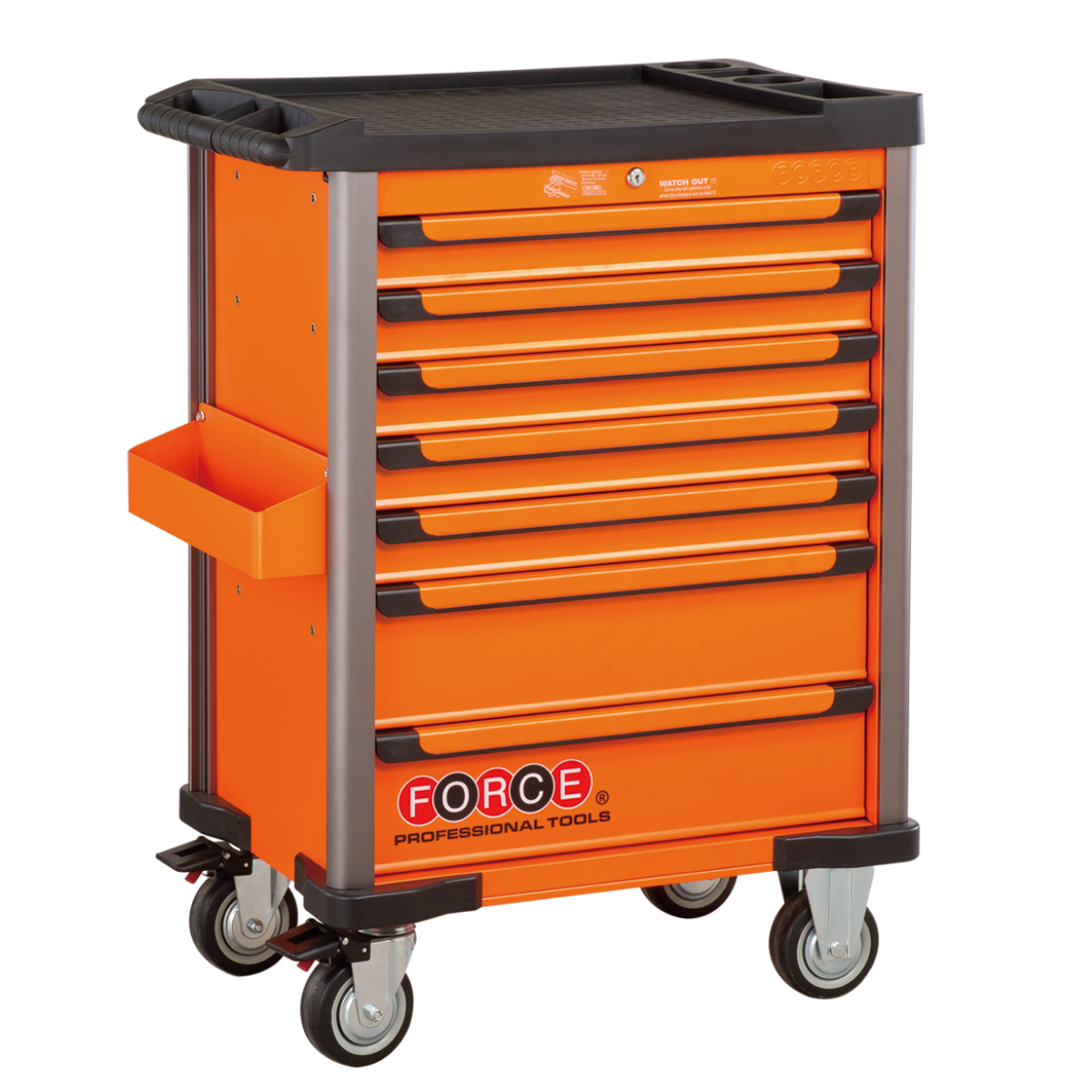 Practical 7-drawer trolley