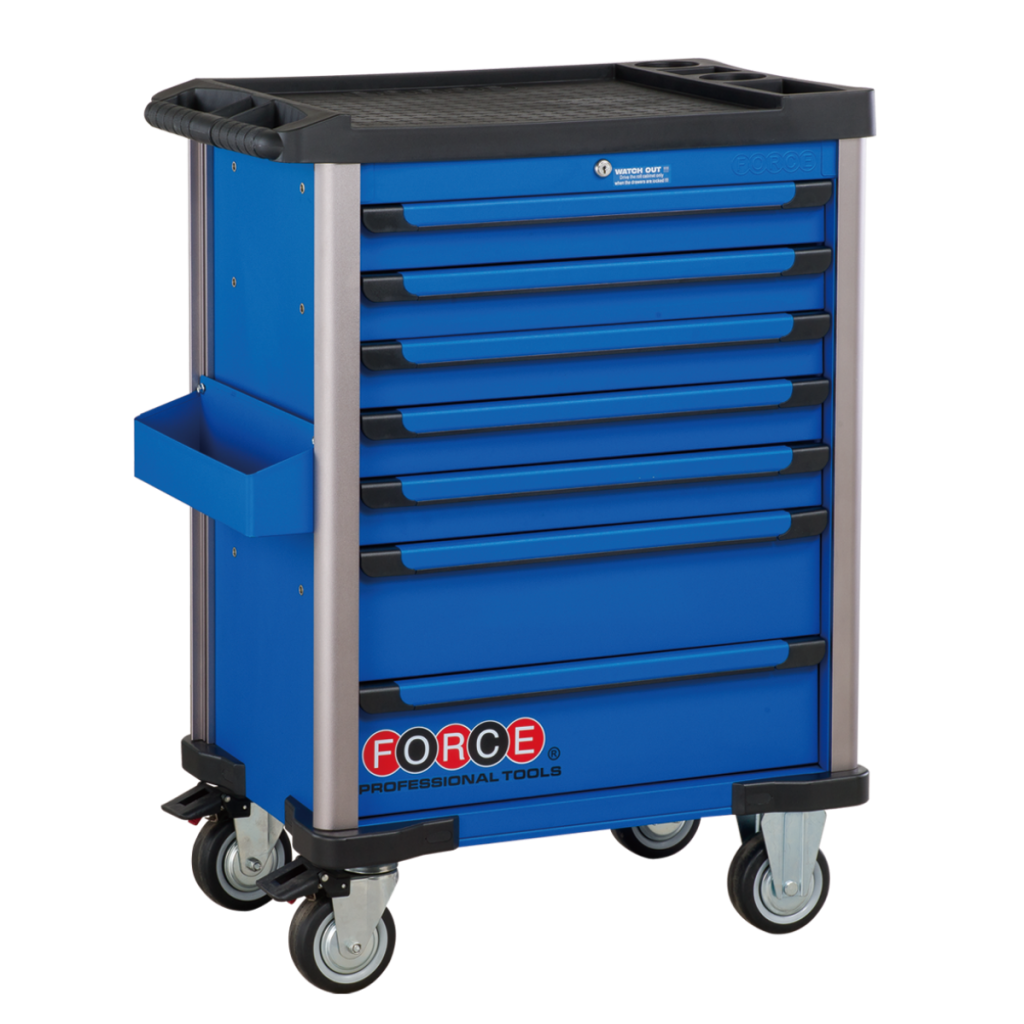 Practical 7-drawer trolley