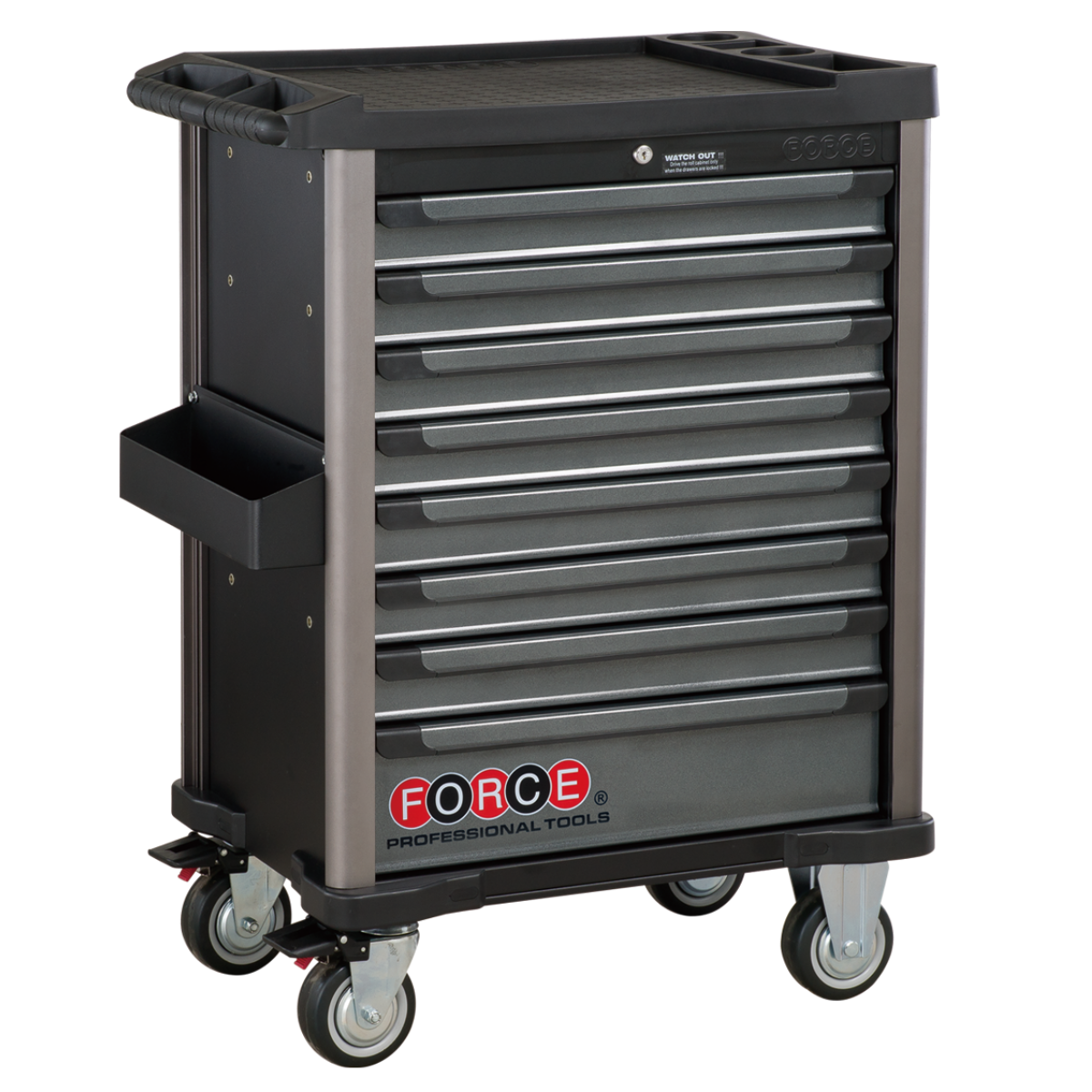 Practical 8-drawer trolley