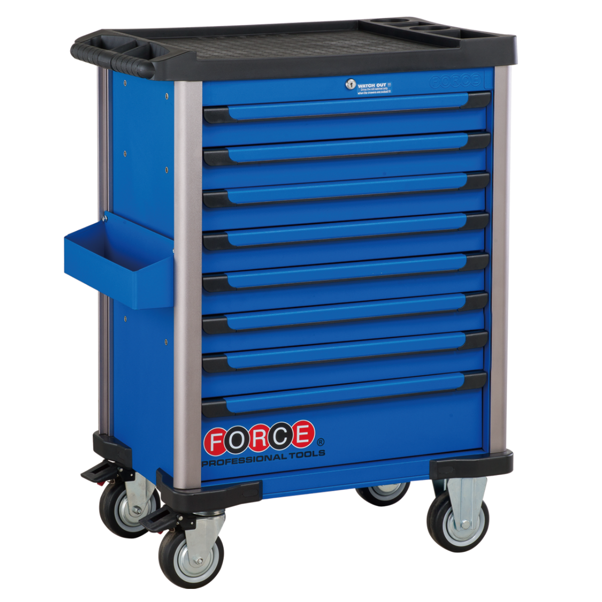 Practical 8-drawer trolley