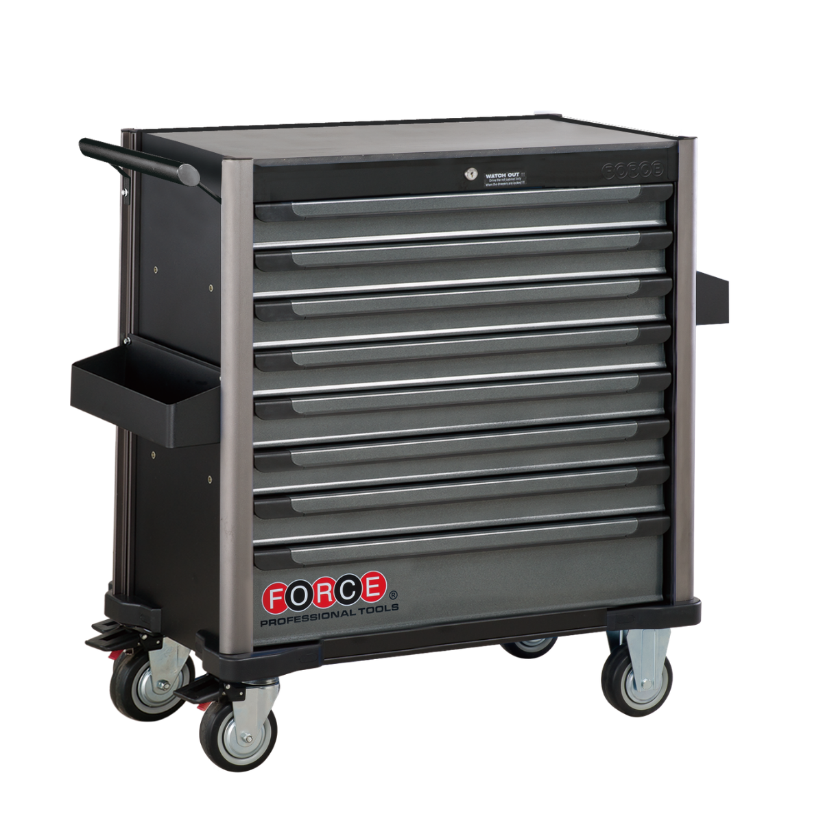 Practical 8-drawer jumbo trolley