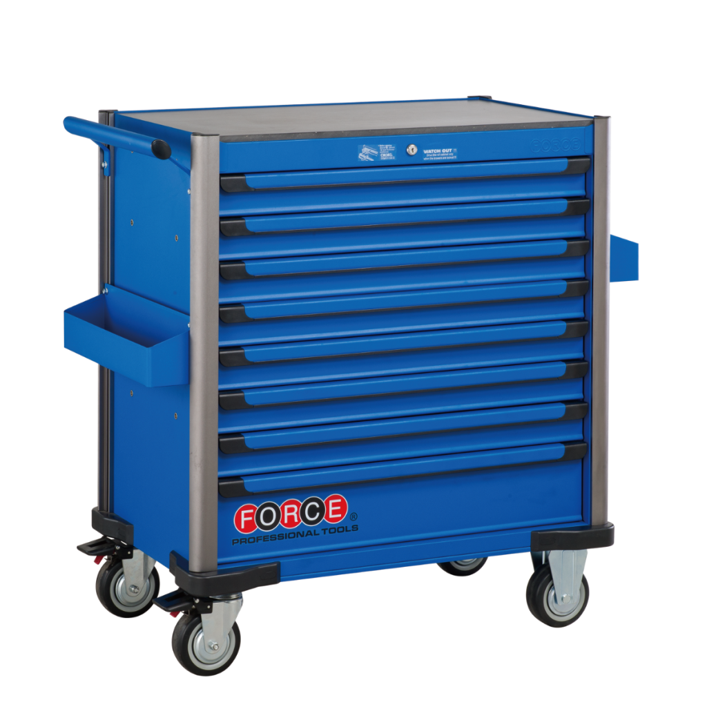 Practical 8-drawer jumbo trolley