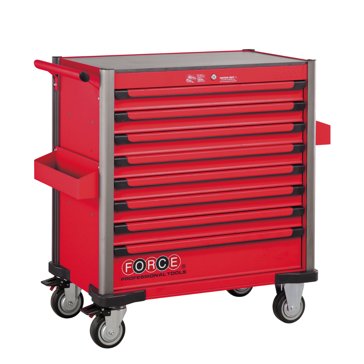 Practical 8-drawer jumbo trolley