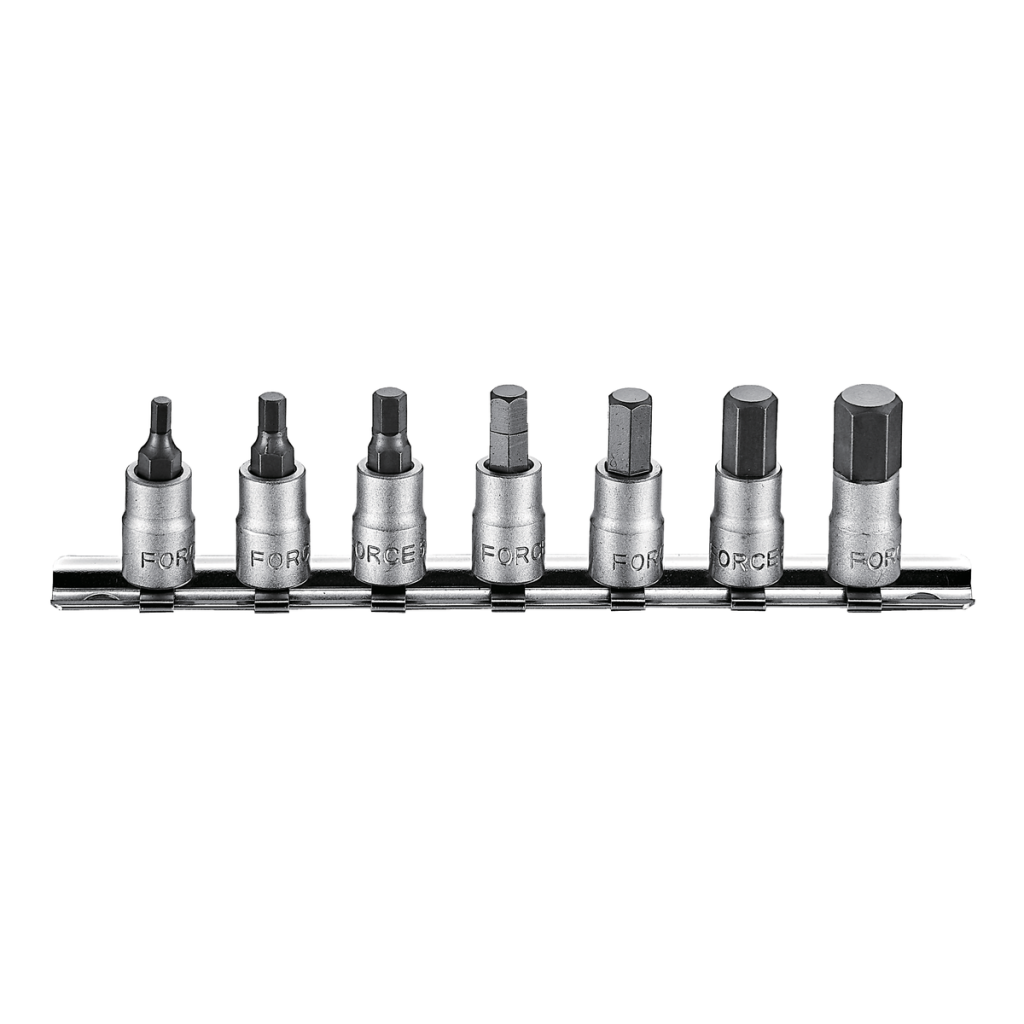 7pc 1/4"DR. Hex socket bit  set