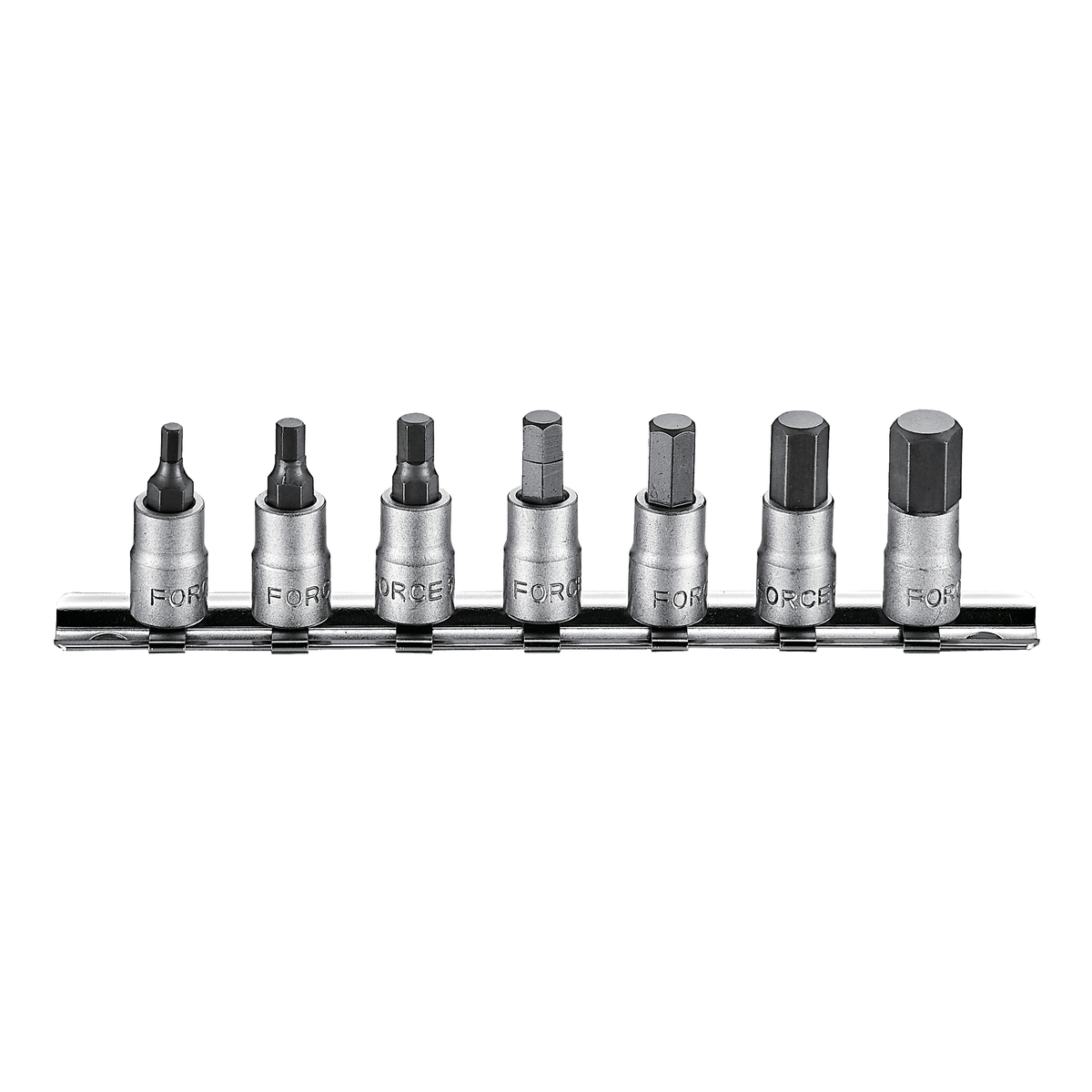 7pc 1/4"DR. Hex socket bit  set