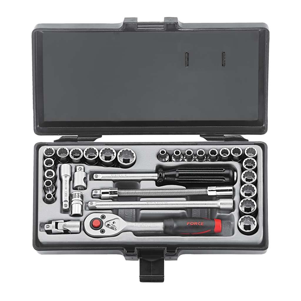 31pc 1/4"DR. Socket combination set (S&M)